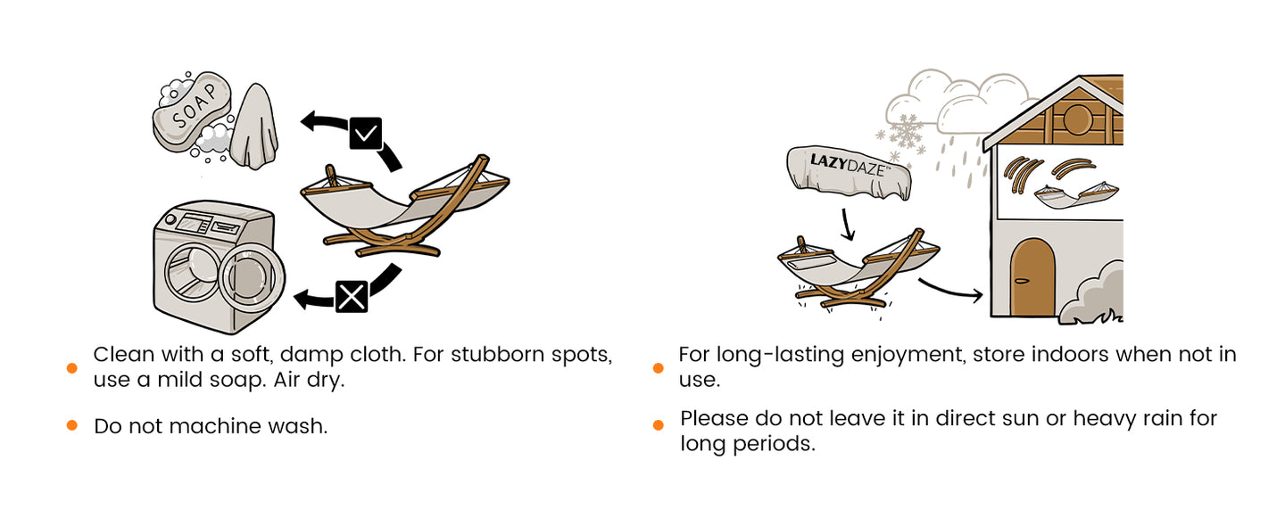 How to clean and maintance your 12FT Quilted Hammock
