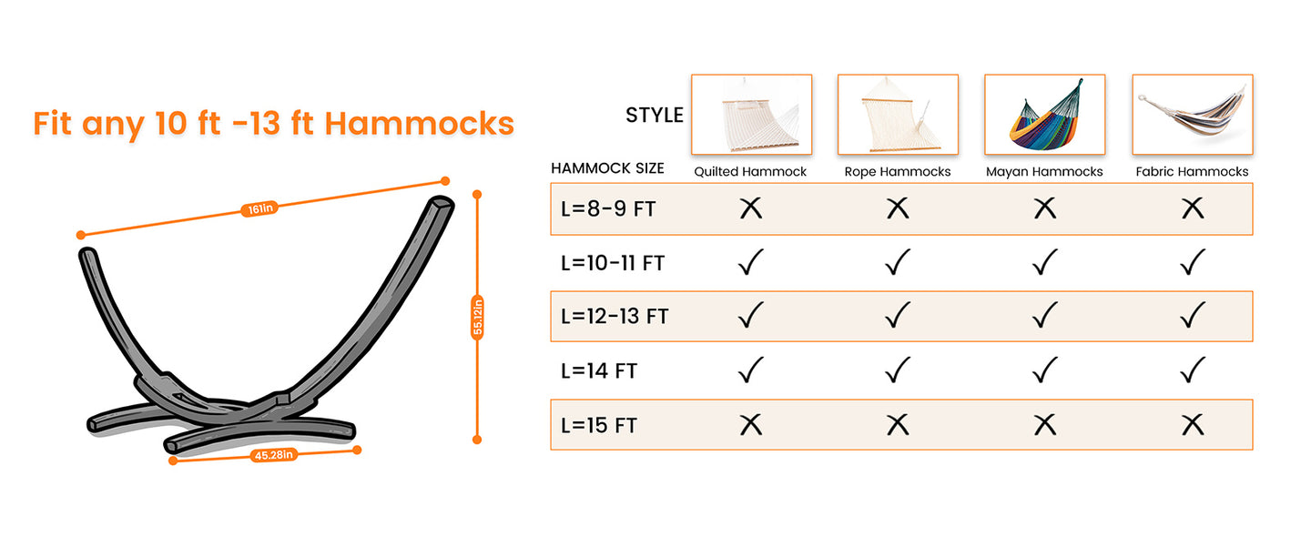 which hammock fit 13.5_FT_Steel_Arc_Hammock_Stand