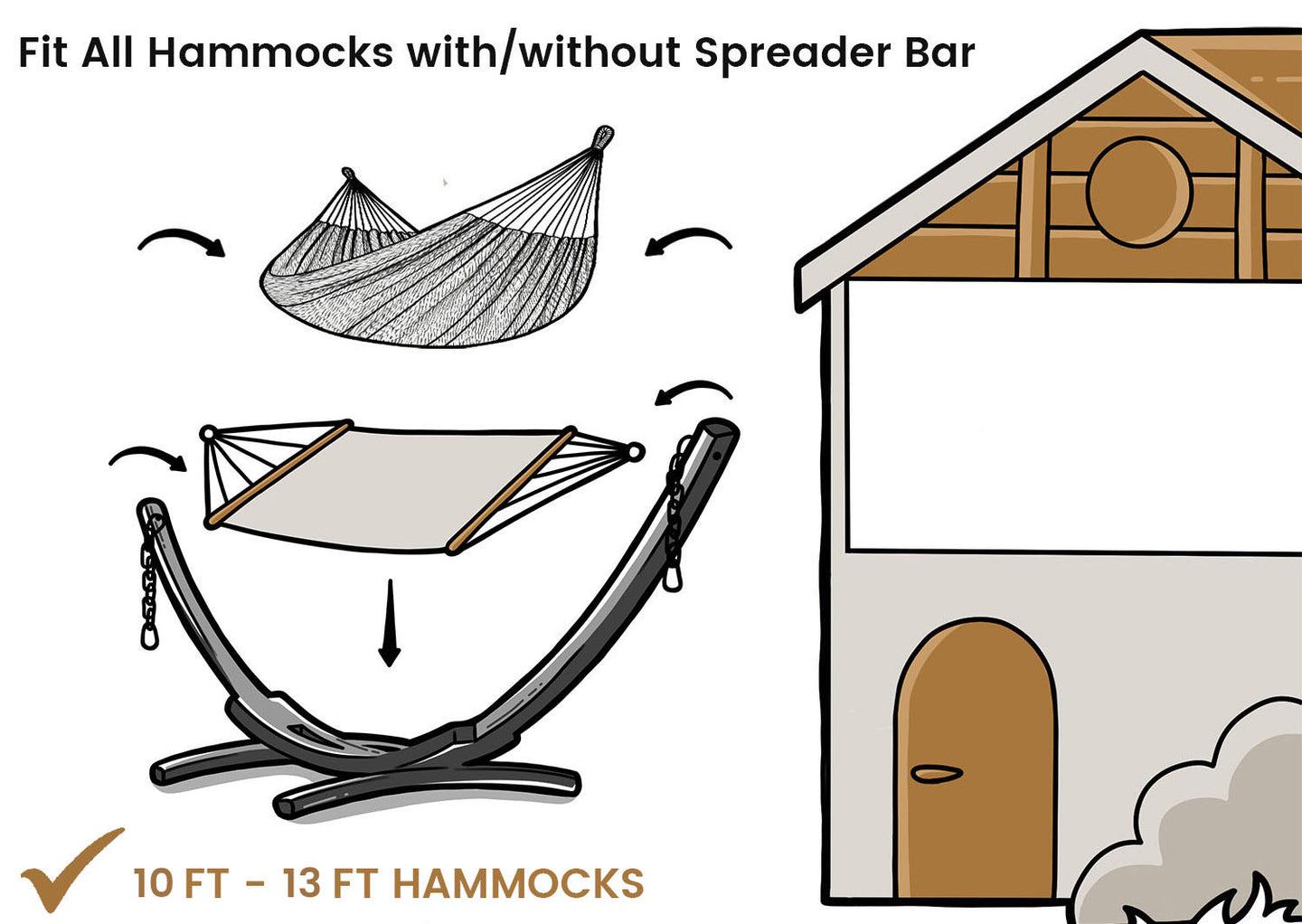 fits 10-13ft hammocks