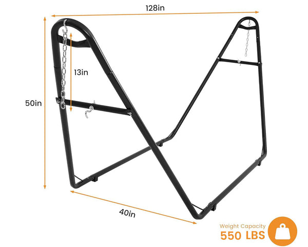 Lazy Daze Universal Double A-Frame Steel Hammock Stand Size Pic