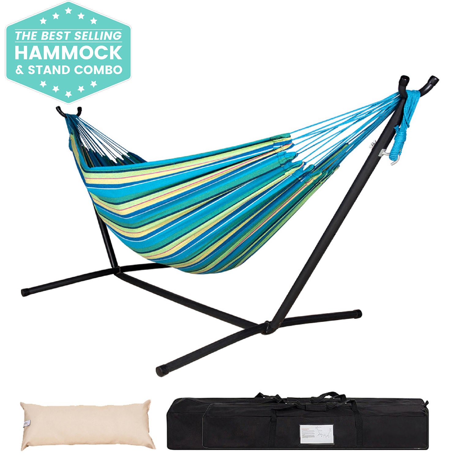 9 Foot Brazilian Hammock with Stand | Lazy Daze Hammocks