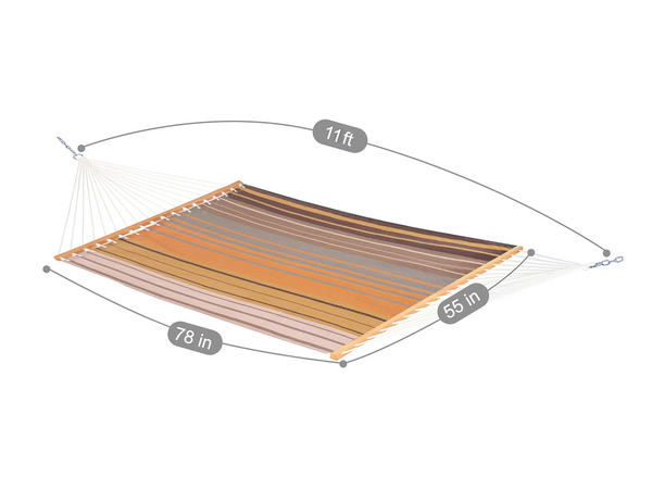 Lazy Daze Double Poolside Hammock size and dimensions