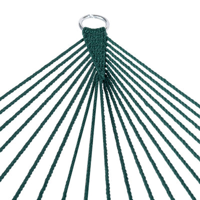 Double Caribbean Rope Hammock#color_green