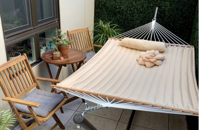 Enjoy Luxurious Comfort in Quilted Fabric Hammock