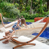 Quilted Fabric Hammock with Stand