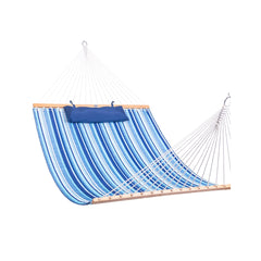 12 FT Large Double Stripes Quilted Hammock 2