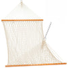 11 FT Traditional Cotton Rope Hammock.#color_cream