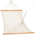11 FT Traditional Cotton Rope Hammock.#color_cream