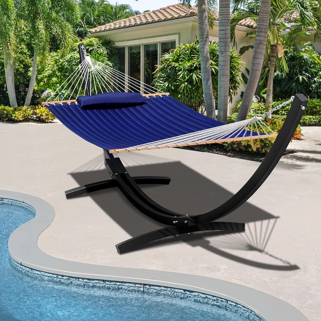 Hammock Stand - 12 FT Steel Arc Stand for 1 or 2-Person Outdoor
