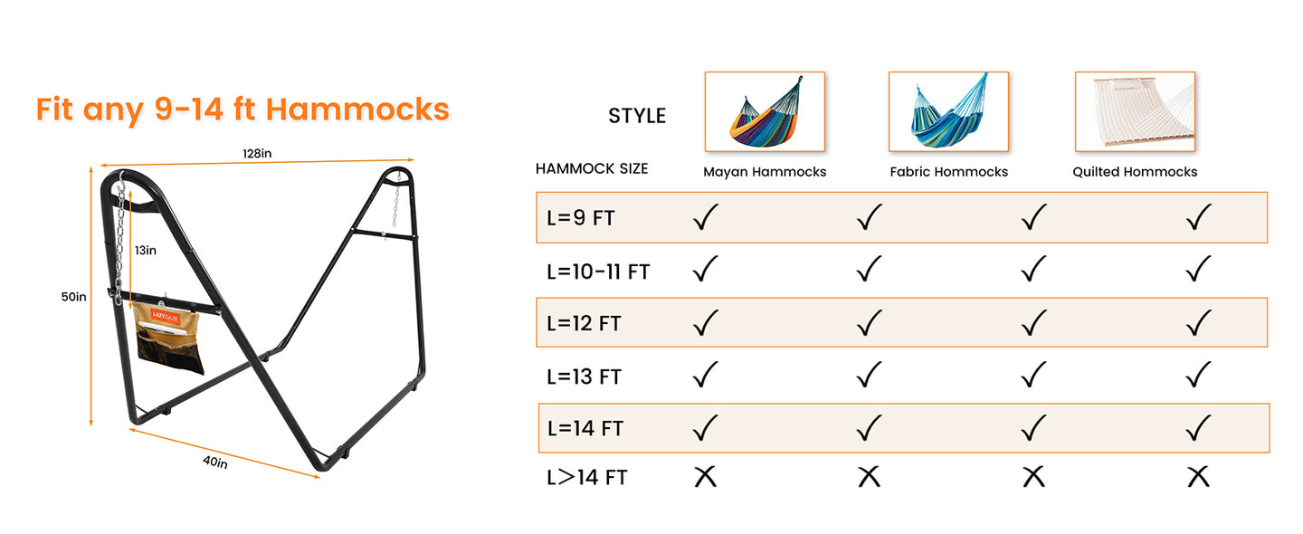 which hammmock fits A-Frame_Steel_Hammock_Stand