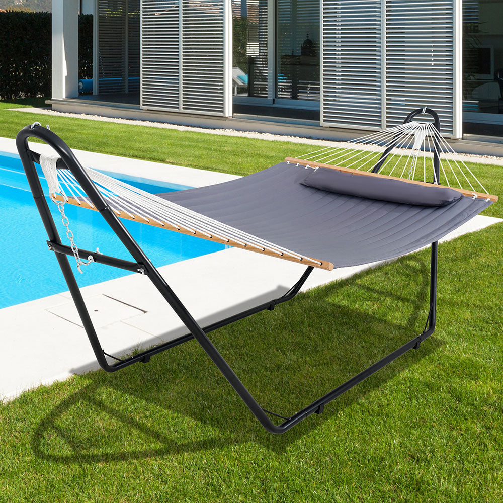 Hammock Stand – 11 FT A-Frame steel, Fits 9–14 FT, 550 lbs Max