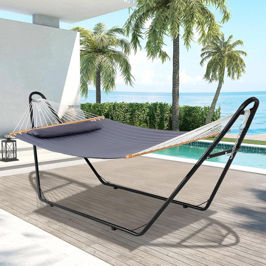 Hammock Stand – 11 FT A-Frame steel, Fits 9–14 FT, 550 lbs Max