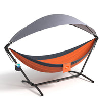 All-in-One_Portable_Hammock_orange on a clean white background.#color_orange