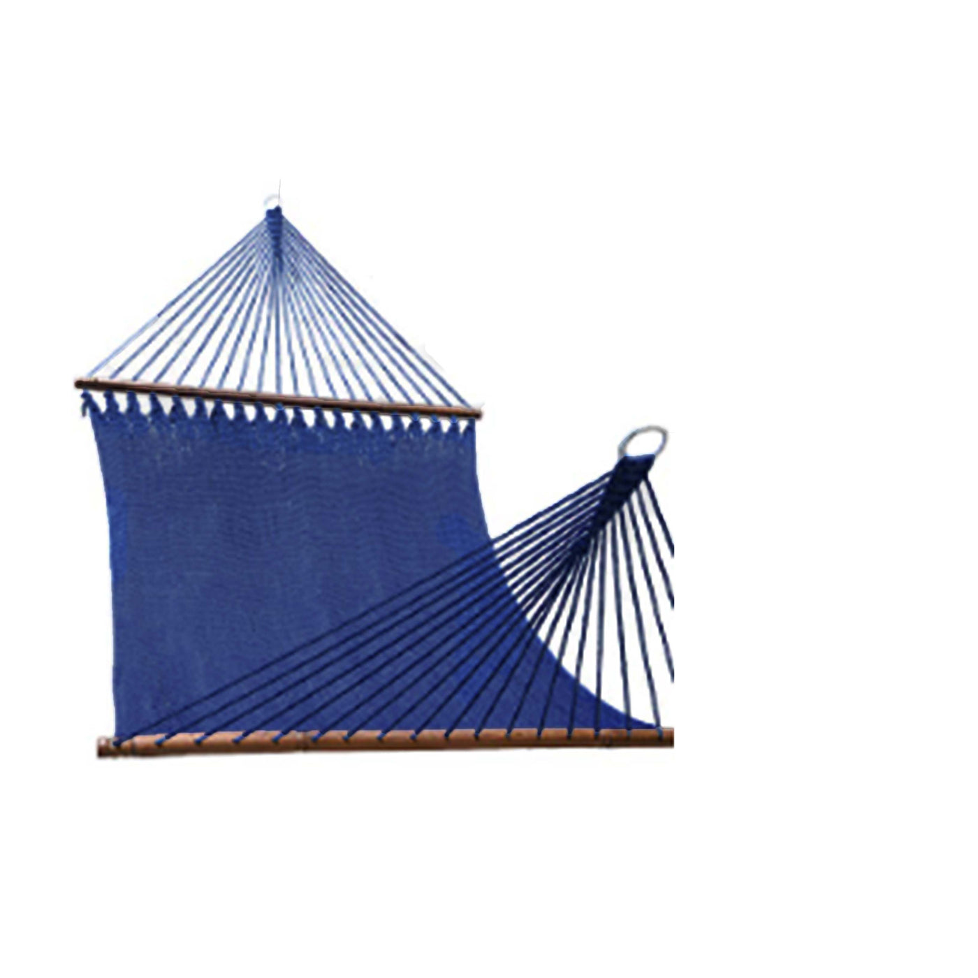 Double Caribbean Rope Hammock#color_blue