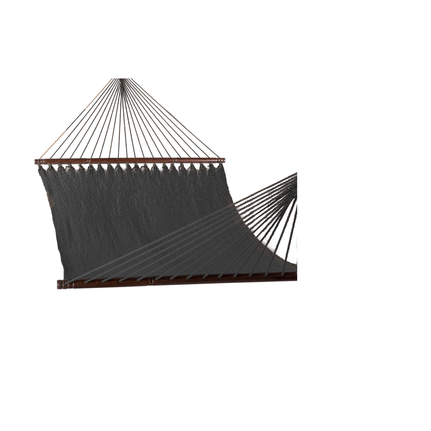 Double Caribbean Rope Hammock#color_gray