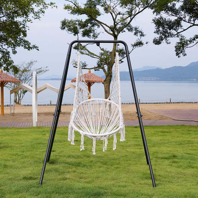 Swing Chair with Stand#color_white