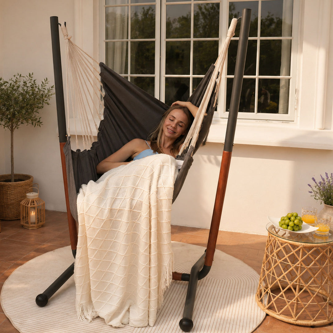 Hammock Chair with Heavy-Duty Stand - Morden & Durable Swing