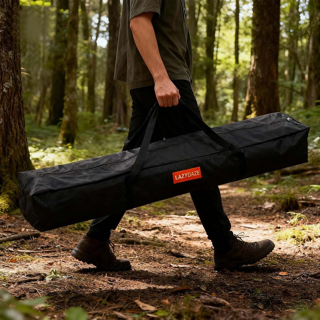 Portable Hammock with Stand, Canopy and Carry Bag for Outside