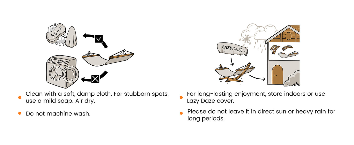 How to clean and maintance your quick dry hammock