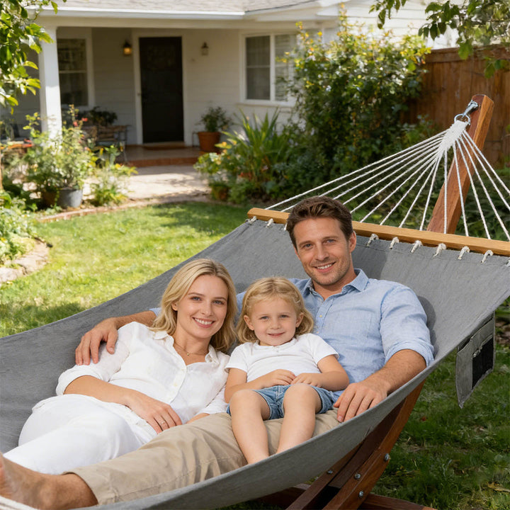 11 FT Quick Dry Hammock with Steel Stand | Lazy Daze Hammocks
