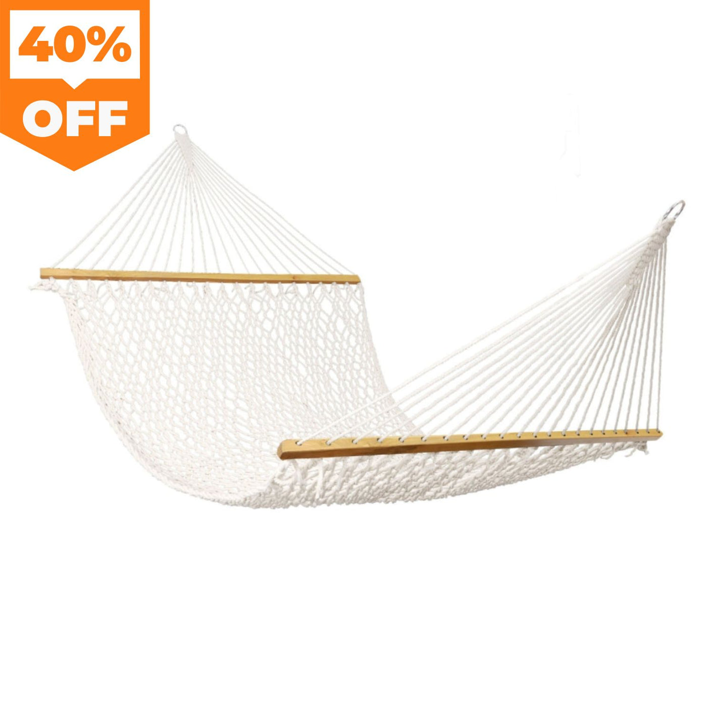 12 FT Double Traditional Cotton Rope Hammock