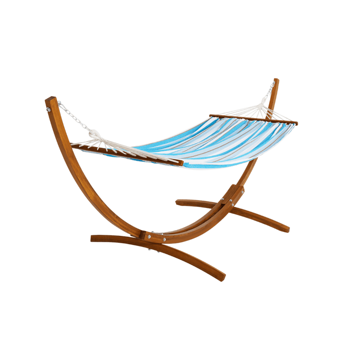 Cotton Fabric Hammock with Stand