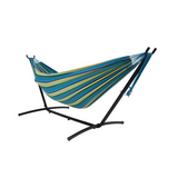 Cotton Fabric Hammock with Stand