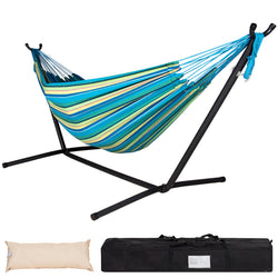 9 FT Brazilian Premium Polycotton Fabric Hammock with Stand