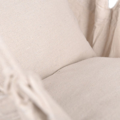 Close-up of Lazy Daze hammock chair’s soft and comfortable fabric design.#color_natural