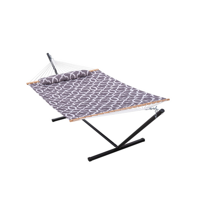 Lazy Daze Deluxe Quilted Fabric Hammock Combo on a white background.#color_003