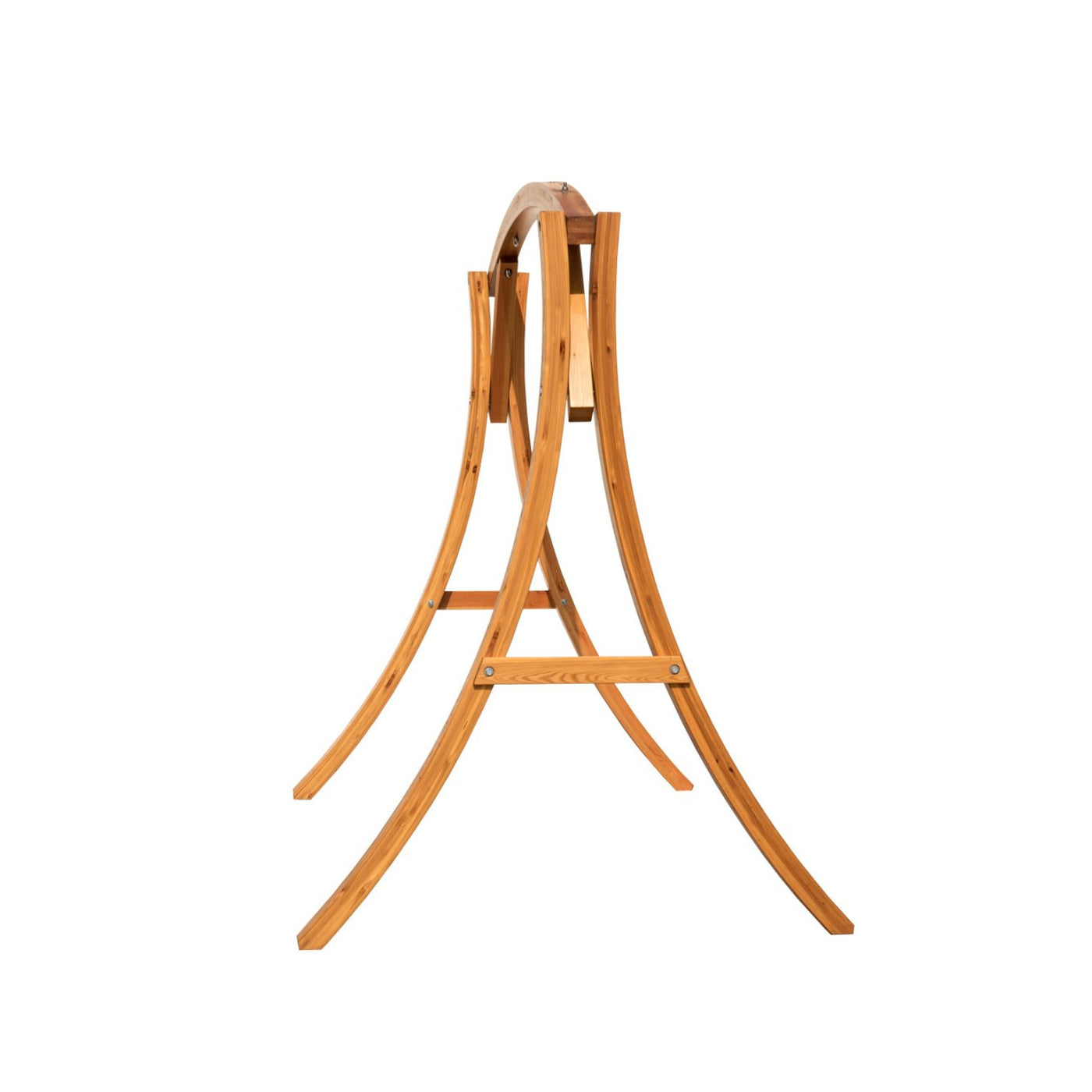 Lazy Daze dual swing chair stand, side view showing strong construction.#type_stand-only