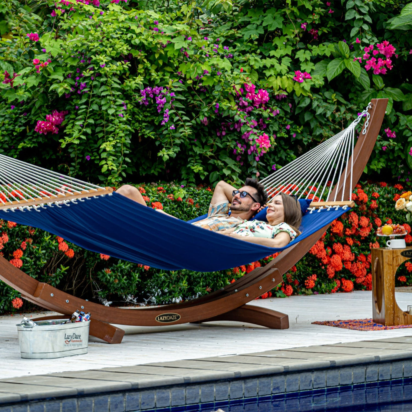 Hamic Colors Double Quilted Hammock - 12 FT, Large Reversible Design for Comfort ← ...
