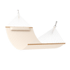 Lazy Daze Large Double Quilted Hammock, transparent background.#color_cream