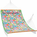 12 FT Large Double Reversible Quilted Hammock