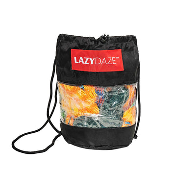 Compact storage bag for the Lazy Daze Mayan Family Hammock in rainbow color.#color_rainbow