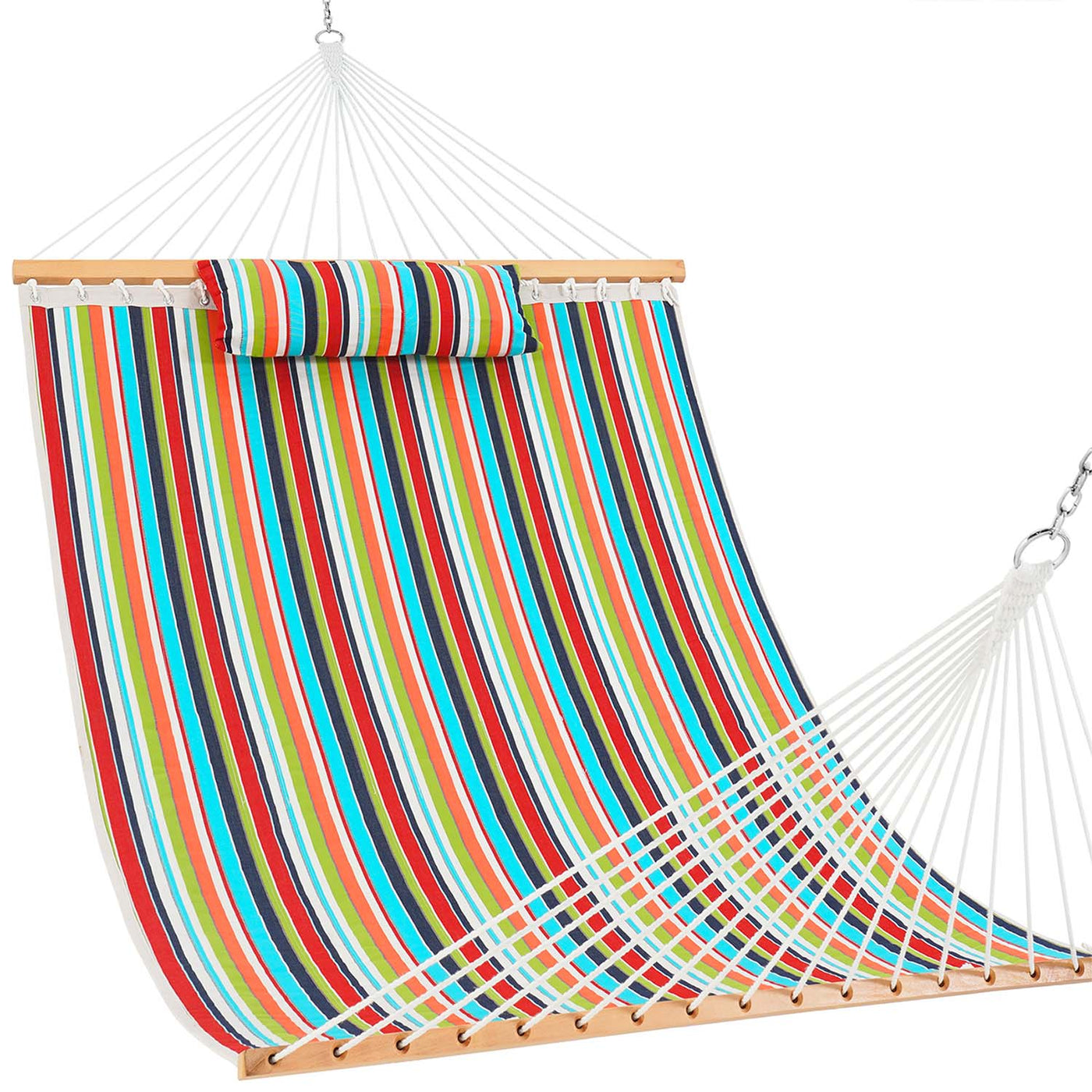 sunbrella hängematte 12 ft Sunbrella Fabric Quilted Hammock Double 2 Person with Spreader Bars & Pillow