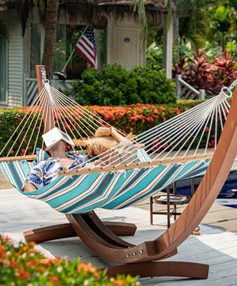 12 FT Sunbrella Single-layer Hammock With Stand