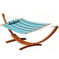 Lazy Daze Sunbrella single layer hammock with stand, sturdy and stylish new.#color_token-surfside