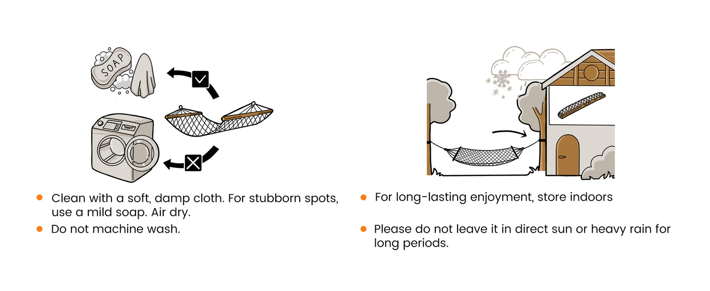 how to care and maintance your rope hammocks