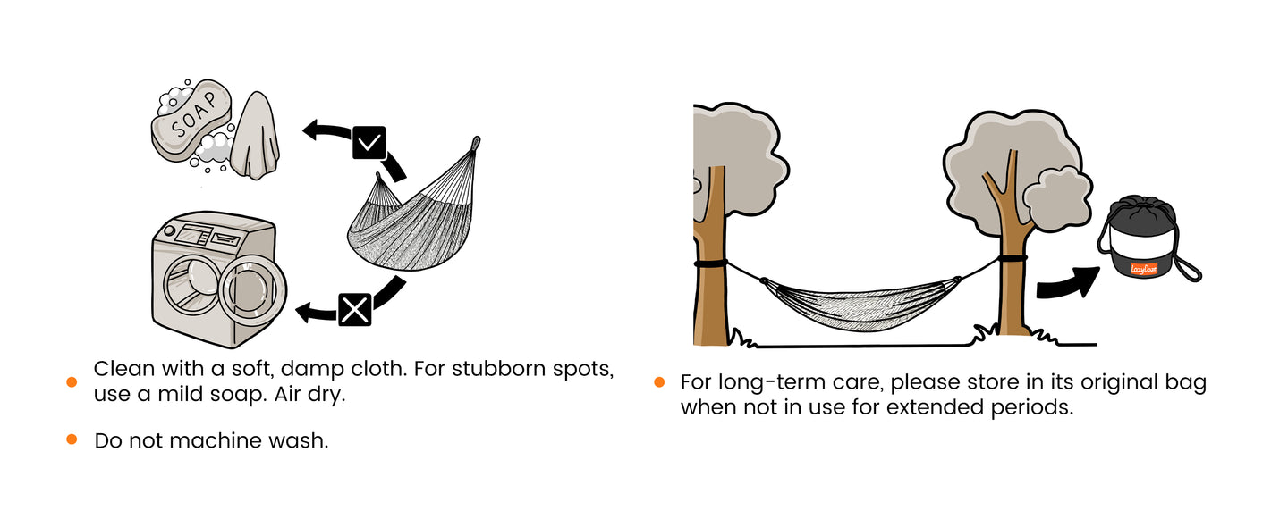 how to clean the mayan hammock