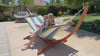 Family enjoy their Cotton Fabric Hammock with Stand