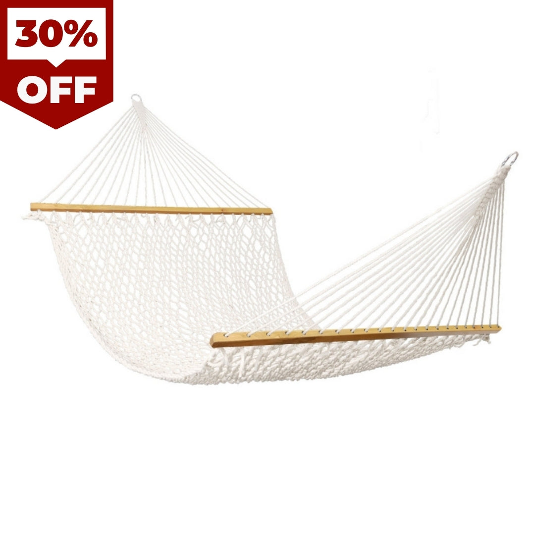 12 FT Double Traditional Cotton Rope Hammock