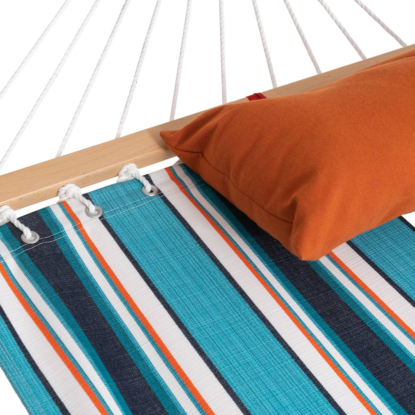 Sunbrella Single-layer Hammock With Stand#color_blue-stripes