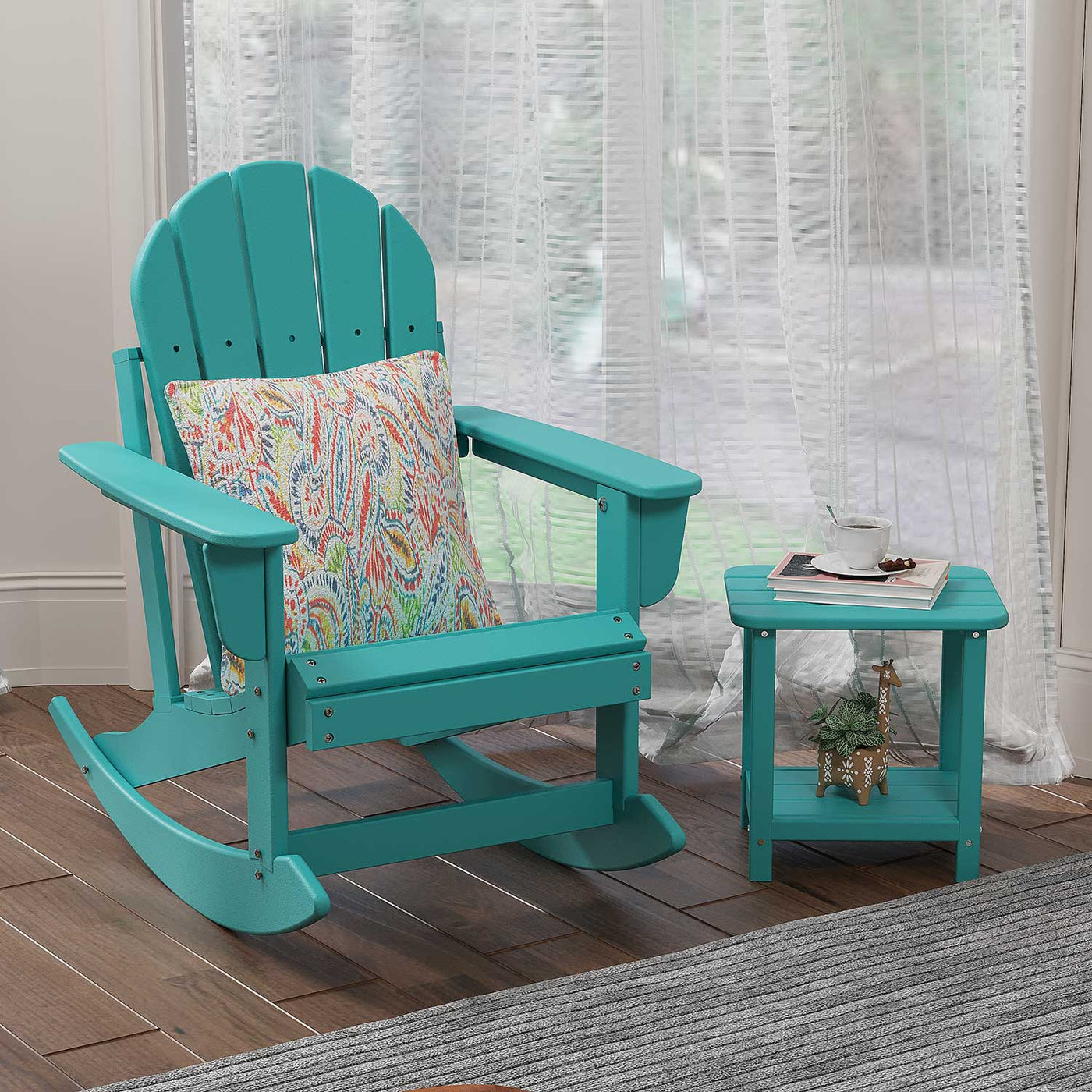 Adirondack Rocking Chairs#color_turquoise