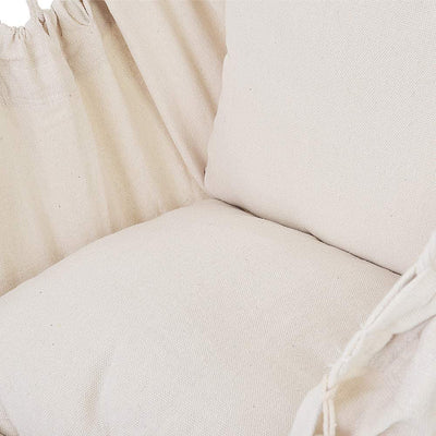 Cotton Hammock Chair with Pillows#color_natural