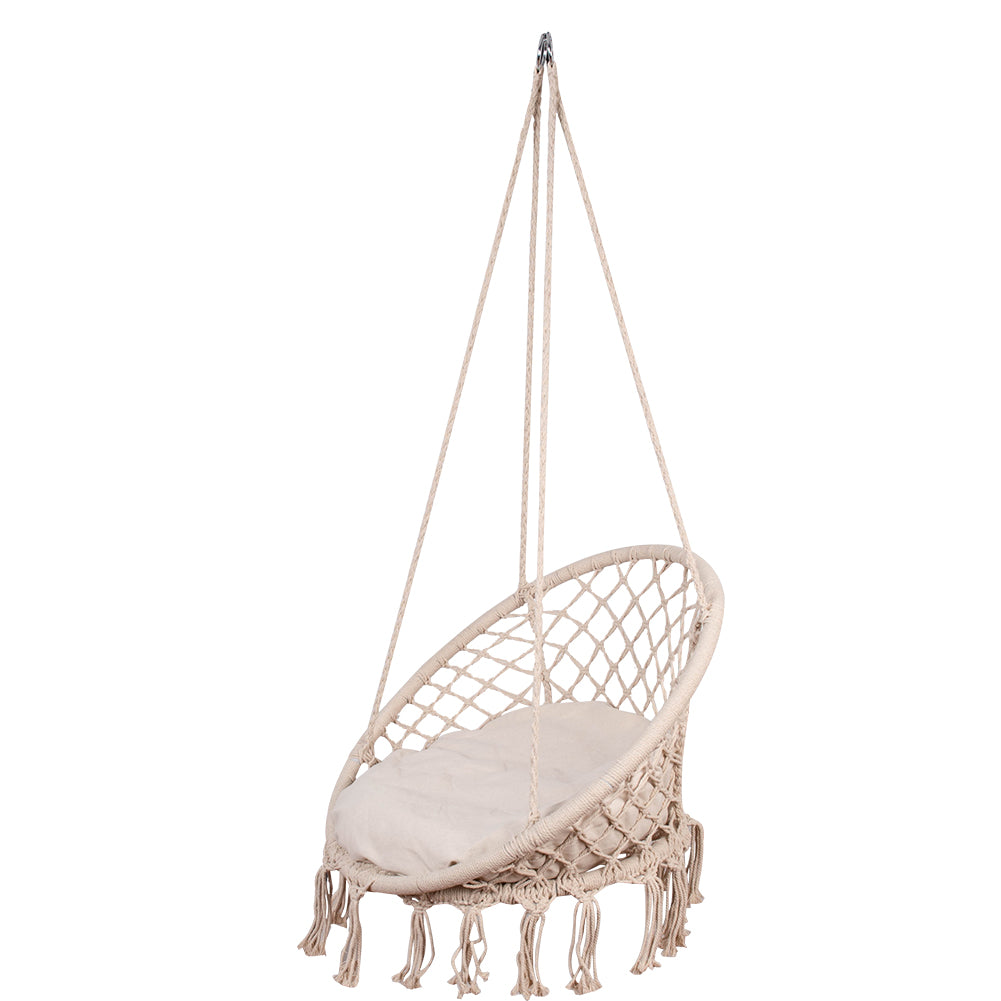 Hanging Macrame Chair#color_natural