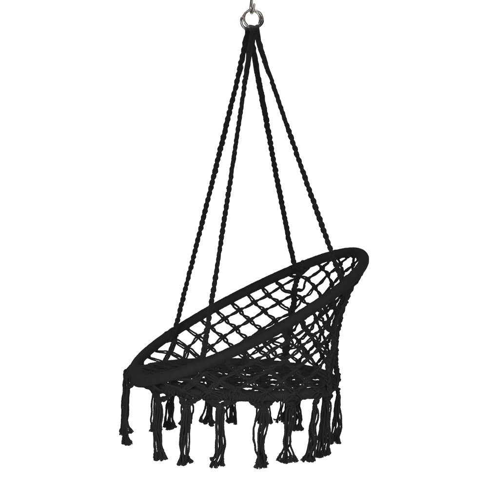 Hanging Macrame Chairr#color_black