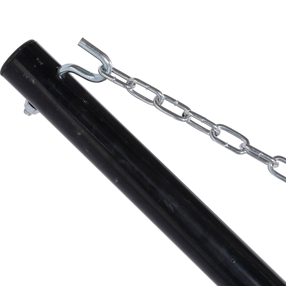 Lazy Daze heavy-duty steel hook and chain for secure assembly.#color_black